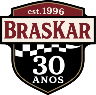 Logo Braskar, est. 1996, 30 anos
